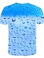cheap Tees &amp; Shirts-Kids Boys&#039; Tee Short Sleeve Light Blue Color Block Geometric 3D Print Basic Streetwear