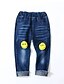 voordelige Broeken-Kinderen Jongens Jeans Zwart Marineblauw Afdrukken Gescheurde Opdruk Katoen Basic Street chic
