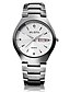 baratos Relógios de aço-relógios wlisth pulseira de aço masculina analógica quartzo minimalista calendário / data / dia noctilucente