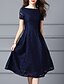 cheap Women&#039;s Dresses-Women&#039;s A Line Dress Lace Blue S M L XL