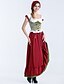 cheap Oktoberfest-Oktoberfest Beer Dirndl Trachtenkleider Women&#039;s Dress Bavarian Costume Red