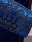 Недорогие Смокинг -костюмы-Синие мужские смокинги для выпускного вечера с жаккардовым воротником-шалькой, однобортные, на одной пуговице, 2023 г.