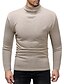 cheap Men&#039;s Sweaters &amp; Cardigans-Men&#039;s Solid Colored Long Sleeve Slim Pullover Sweater Jumper, Round Spring / Fall Black / Khaki / Light gray XL / XXL / XXXL