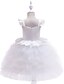 cheap Animal Printed Dresses-Kids Girls&#039; Active Sweet Unicorn Patchwork Layered Sleeveless Knee-length Dress White