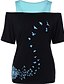 economico T-Shirt da donna-T-shirt Per donna Monocolore Viola