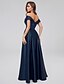 cheap Prom Dresses-A-Line Elegant Formal Evening Dress Off Shoulder Short Sleeve Floor Length Satin with Embroidery 2020