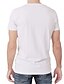 cheap Men&#039;s Tees &amp; Tank Tops-Men&#039;s EU / US Size Slim T-shirt - Geometric Round Neck White