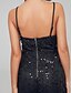cheap Prom Dresses-Jumpsuits Prom Dresses Sexy Dress Party Wear Formal Evening Ankle Length Sleeveless Spaghetti Strap Sequined Backless with Beading Sequin Tassel 2024