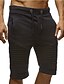 abordables Pantalons &amp; Shorts Homme-Men‘s Basic EU / US Size Chinos / wfh Sweatpants Pants - Solid Colored Layered Black Red Dark Gray M L XL / Drawstring