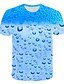 cheap Tees &amp; Shirts-Kids Boys&#039; Tee Short Sleeve Light Blue Color Block Geometric 3D Print Basic Streetwear