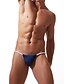 abordables Ropa interior masculina exótica-Hombre 1 Pieza Básico G-string Underwear - Normal Baja cintura Bleu Ciel Blanco Negro M L XL