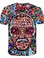 cheap Men&#039;s Tees &amp; Tank Tops-Men&#039;s 3D Graphic Portrait Plus Size T-shirt Print Short Sleeve Street Tops Exaggerated Round Neck Rainbow