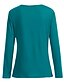 cheap Maternity Tops-Women&#039;s Maternity Solid Colored T-shirt Basic Casual Daily Wear Green