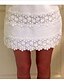 Χαμηλού Κόστους Γυναικεία Φορέματα-Γυναικεία Εφαρμοστό Μίνι φόρεμα Λευκό Αμάνικο Ριγέ Φούντα Στρογγυλή Λαιμόκοψη Βασικό Τ M L XL XXL