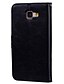 ieftine Carcasă Samsung-telefon Maska Pentru Samsung Galaxy Carcasă Telefon Toc de piele Carcasă cu Husă A3(2016) Titularul cardului Întoarce Culoare solidă Greu PU piele