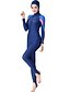 cheap Wetsuits &amp; Diving Suits-Dive&amp;Sail Women&#039;s Rash Guard Dive Skin Suit Diving Suit SPF50 UV Sun Protection Quick Dry Full Body Front Zip - Diving Snorkeling