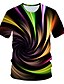 cheap Men&#039;s 3D T-shirts-Men&#039;s T shirt Tee Designer Summer Graphic Short Sleeve Round Neck Daily Wear Club Print Clothing Clothes Designer Streetwear Exaggerated Rainbow