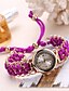 voordelige Armbandhorloges-Dames Armbandhorloge Quartz horloges Kwarts Hart Stijlvol Glitter Chronograaf Creatief Lichtgevend Analoog Wit Zwart blauw / Twee jaar