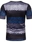 cheap Men&#039;s Tees &amp; Tank Tops-Men&#039;s Striped Print T-shirt Basic Street chic Casual / Daily Athleisure Round Neck Blue / Red / Short Sleeve