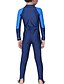 cheap Rash Guards-Dive&amp;Sail Boys Girls&#039; Rash Guard Dive Skin Suit Swimsuit UV Sun Protection UPF50+ Breathable Full Body Front Zip - Swimming Diving Surfing Snorkeling Patchwork Summer / Quick Dry / Quick Dry