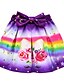 abordables Ensembles pour filles-Kids Toddler Girls&#039; Active Street chic Unicorn Floral Cartoon Short Sleeve Regular Regular Cotton Clothing Set Purple
