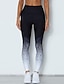 cheap Yoga Leggings &amp; Tights-Women&#039;s Sporty Legging Color Block Print Mid Waist Black S M L