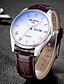 cheap Quartz Watches-WLISTH Quartz Watch for Men Analog Quartz Casual Calendar / date / day Noctilucent Day Date Alloy Leather / One Year