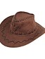 זול כובעים לגברים-בגדי ריקוד גברים כובע עם שוליים רחבים ג&#039;ינס בסיסי - פסים קיץ חאקי