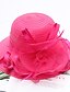 זול כובעים לנשים-קיץ סתיו צהוב ורוד מסמיק פוקסיה כובע עם שוליים רחבים כובע קש כובע שמש פרחוני אחיד פוליאסטר ניילון רשת פעיל בסיסי סגנון חמוד בגדי ריקוד נשים / שיפון