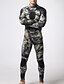 cheap Wetsuits &amp; Diving Suits-MYLEDI Men&#039;s Full Wetsuit 3mm SCR Neoprene Diving Suit Thermal Warm UPF50+ Quick Dry High Elasticity Long Sleeve Back Zip - Swimming Diving Surfing Scuba Camo / Camouflage Spring Summer Winter