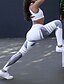 tanie Legginsy-Women&#039;s Sporty Legging - Geometric, Print High Waist White Black S M L / Slim