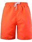 billige Badetøj til herrer-Herre Sporty Basale Orange Blå Rød Badebukser Underdele Badetøj - Ensfarvet Blondér M L XL Orange