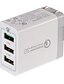 Недорогие Кабели и зарядные устройства-SpedCrd Быстрое зарядное устройство Зарядное устройство USB Стандарт США / Евро стандарт / Стандарт Великобритании Несколько разъемов / QC 3.0 3 USB порта 3 A 100~240 V для Универсальный