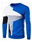 cheap Men&#039;s Hoodies &amp; Sweatshirts-Men&#039;s Sweatshirt Color Block Round Neck Hooded Basic Hoodies Sweatshirts  Blue Gray
