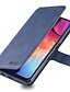 זול מארז סמסונג-מגן עבור Samsung Galaxy A6 (2018) / A6+ (2018) / Galaxy A7(2018) ארנק / מחזיק כרטיסים / עמיד בזעזועים כיסוי מלא אחיד קשיח עור PU