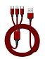 cheap Cell Phone Cables-Lightning Cable Normal / 1 to 3 Terylene / Nylon / leatherette USB Cable Adapter For Samsung / Huawei / Nokia