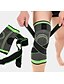 cheap Sports Support &amp; Protective Gear-Knee Brace Knee Sleeve 3D Weaving for Fitness Gym Workout Basketball Antiskid Moisture Wicking Joint support Adjustable Men&#039;s Women&#039;s Silica Gel Nylon Lycra Spandex 1 pc Athletic Practice Blue Green