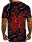 cheap Men&#039;s 3D T-shirts-Men&#039;s T shirt Tee Shirt Designer Summer Abstract Short Sleeve Round Neck Daily Wear Club Print Clothing Clothes Designer Streetwear Exaggerated Red