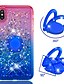 cheap iPhone Cases-Case For Apple iPhone XR / iPhone XS Max Glitter Shine / Ring Holder Back Cover Color Gradient Soft TPU for ir iPhone 6/6 Plus/6s/6s Plus/7/7 Plus/8/8 Plus/X/Xs