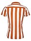 economico Camicie da uomo-Per uomo Camicia A strisce Con stampe Manica corta Casual Top Essenziale Moda città Nero Giallo Arancione