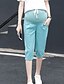 cheap Maternity Bottoms-Women&#039;s Basic Chinoiserie Maternity Linen Chinos Pants Solid Colored Sporty Red Green M L XL