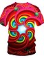 cheap Men&#039;s 3D T-shirts-Men&#039;s T shirt Tee Designer Summer Graphic Geometric Short Sleeve Round Neck Daily Wear Club Print Clothing Clothes Designer Personalized Chic &amp; Modern Red