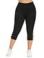 cheap Leggings-Women&#039;s Plus Size Basic Legging - Solid Colored Mid Waist Black L XL XXL / Skinny