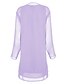 halpa Casual Dresses-Women&#039;s Two Piece Dress Purple Long Sleeve Summer Hot XXL 3XL 4XL 5XL