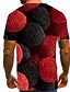 זול טישרטים וגופיות לגברים-בגדי ריקוד גברים חולצה קצרה קולור בלוק 3D פירות דפוס שרוולים קצרים לבוש יומיומי צמרות סגנון רחוב מוּגזָם שחור