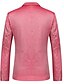 Χαμηλού Κόστους Μπλέιζερ και σακάκι-Ανθισμένο Ροζ Μονόχρωμο Τυπική εφαρμογή Πολυεστέρας Κοστούμι - Εγκοπή Μονόπετο Δύο Κουμπιών