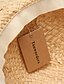 cheap Wedding Accessories-Hats Straw Sun Hat Casual Daily Wear With Pure Color Headpiece Headwear