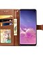 baratos Capa Samsung-Capinha Para Samsung Galaxy S9 / S9 Plus / S8 Plus Carteira / Porta-Cartão / Com Suporte Capa Proteção Completa Sólido Rígida PU Leather