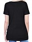 cheap Women&#039;s T-shirts-Women&#039;s Daily Wear Basic Cotton Loose T-shirt - Solid Colored Black / White / Blue, Patchwork Black