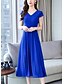 cheap Women&#039;s Dresses-Women&#039;s A Line Dress - Solid Colored Purple Fuchsia Lavender XXL XXXL XXXXL